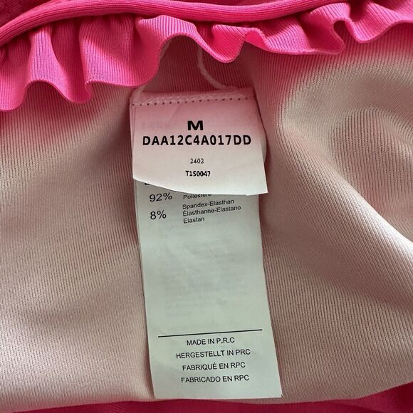 CUPSHE V-Neck 2 Piece High Waisted Swimsuit Pink M(8-10) NWT - Picture 4 of 7